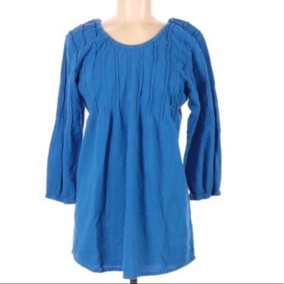 Soft Surroundings Pintuck Gauze‎ Pullover Blouse M - Picture 1 of 7